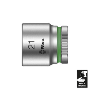Wera 3/8" Drive Metric Socket - 21mm - 5003566001
