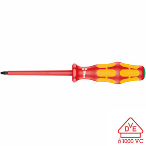 Wera VDE Insulated Screwdriver: TORX TX #9 x 80mm - 5006169001