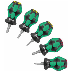 Wera Phillips & Slotted Stubby/Carburetor Screwdriver Set (5 Piece) - 5008870001