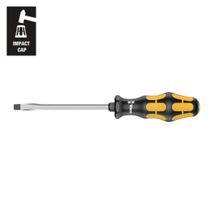 Wera Chiseldriver Screwdriver: Slotted 10 x 175mm (with Impact Cap) - 5018270001