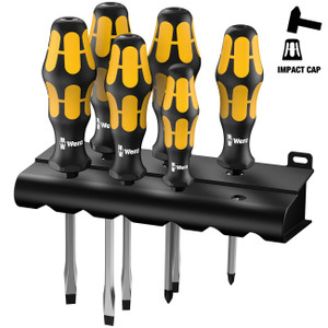 Wera Chiseldriver Screwdriver Set with Rack (6-Piece) - 5018283001