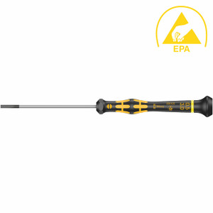 Wera ESD-Safe Micro Screwdriver: Slotted 0.50 x 3.0 x 80mm - 5030105001