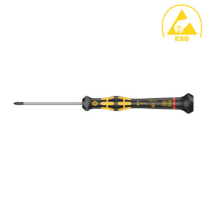 Wera ESD-Safe Micro Screwdriver: Phillips PH #00 x 60mm (Optimized for Asian PH Screws) - 5030110001