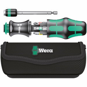 Wera 7-In-1 Bitholding Screwdriver with Removable Bayonet Blade & Pouch - 5051016001