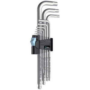 Wera Metric Hex-Plus Stainless Steel L-Key Ball-End Wrench Set (9-Piece) - 05 073544 001