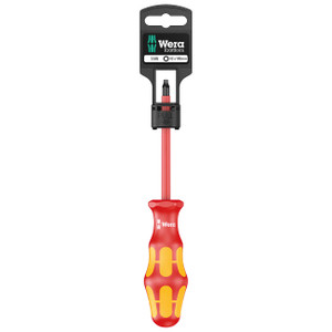 Wera VDE Insulated Screwdriver: Square #1 x 80mm (On Hang-Tag) - 5100024001