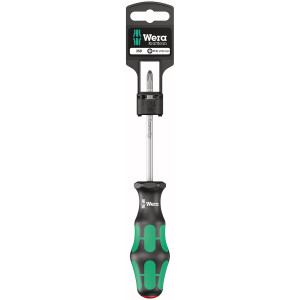Wera Screwdriver: Phillips PH2 x 100mm with Lasertip (On Hang-Tag) - 05 100052 001