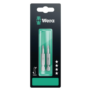 Wera Phillips Long bit: PH #2 Bit x 50mm - 1/4" Drive (2 Pack) - 5134380001