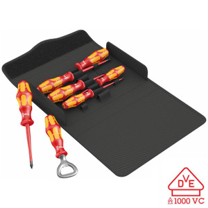 Wera VDE Insulated Screwdriver Set (7-Piece Set) - 5136022001