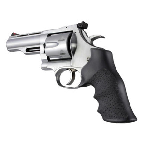 Hogue Dan Wesson Large Frame Revolver Rubber Monogrip with Finger Grooves (Black) - 58000