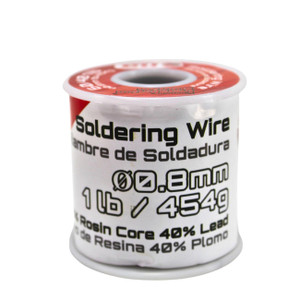 Installation Solution Rosin Core Solder Wire - 1 Pound Spool (60% Rosin / 40% Lead) - 60-401LB