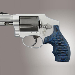 Hogue S&W J-Frame Bantam Piranha Grip G10 - G-Mascus (Blue Lava) - 61638
