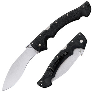 Cold Steel Rajah II Plain Steel Folding 6" CTS-BD1 Stonewash Blade Griv-Ex Handles - CS-62JL
