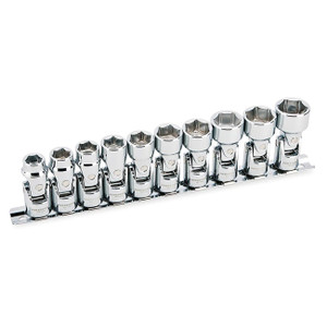 Powerbuilt 3/8" Drive Metric Universal Joint Socket Set (10 Piece Set) - 641715