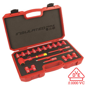 Titan Metric 3/8" Drive VDE Insulated Socket Set (19-Piece Set) - 68100
