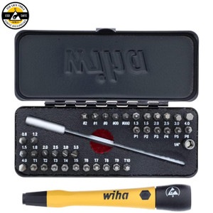 WIHA 39 Piece ESD Safe Go Box MicroBits Set - 75980