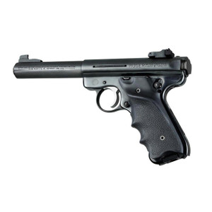 Hogue Ruger Mark II / Mark III Rubber grip with Right Hand Thumb Rest (Black) - HO82060
