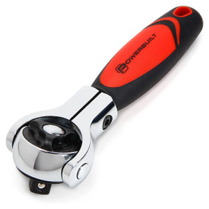 PowerBuilt 3/8" Drive Stubby Ratchet with 270° Swivel Head - 72 Tooth - 940482