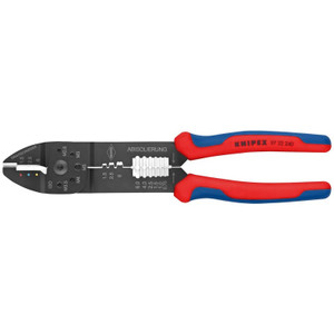 Knipex High Leverage Crimping Pliers/Wire Strippers (9-1/2") - 9722240