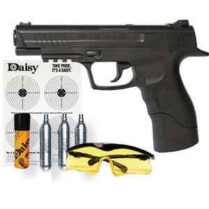 Daisy 415 Repeater CO2 Powered Semi-Automatic BB Air Pistol Shooting Kit - 985415-442