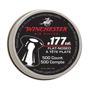 Winchester .177 Cal. Flat Lead Pellets (500 Count) - 987415-406