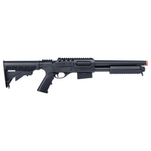 Crosman Game Face Spring Powered Single Shot Pump Action Airsoft Shotgun - ASGM47