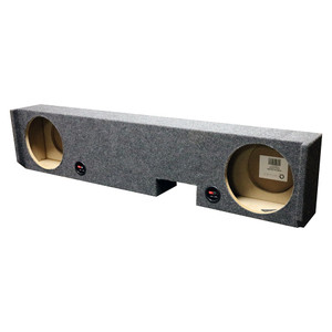 QPower Ford F-250/F-350 Extended Cab '01-'08 Dual 10" Empty Woofer Enclosure - BQFORD10250/350