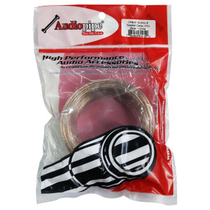 Audiopipe Speaker Wire 18-Gauge 25 Foot Poly Bagged - Clear Insulation - CABLE1825