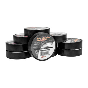 Nippon Vinyl Electrical Tape 3/4" x 60 Feet Rolls - Black (10 pack) - ET11