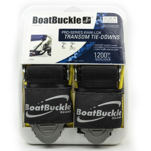BoatBuckle Pro Series Kwik Lok Transom Tie-Downs (Pair) - F17631