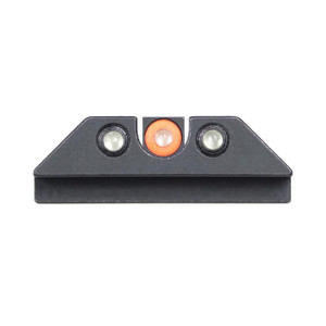 Night Fision Tritium Night Sights for Glock 17/19/34/43/48 - Orange Front Ring/U-Notch Black Rear Ri - GLK001007OGZG