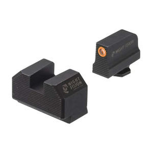 Night Fision Optics-Ready Stealth Series for Glock 42/43/43X MOS Orange Front Ring/Blank Rear - GLK003290297OGZX