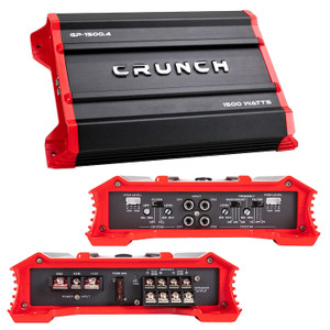 Crunch Ground Pounder 4 x 190 @ 4 Ohms 4 x 375 @ 2 Ohms 2 x 750 Watts @ 4 Ohms Bridged - GP-1500.4