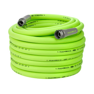 Flexzilla Garden Hose 5/8" x 100' 3/4" - 11 1/2 GHT Fittings ZillaGreen - HFZG5100YW