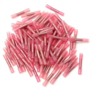 XScorpion Heat Shrink Butt Crimp Connectors 18/22ga. - Red (50 pack) - HSBCR