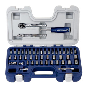 Williams 1/4" Drive Metric/SAE 6-Point Socket Set (47-Piece) - JHW50601B