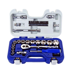 Williams 3/8" Drive SAE 6-Point Socket Set (34-Piece) - JHW50603B