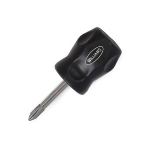 Williams Endurogrip Stubby Screwdriver: Phillips PH #2 x 1-1/2" - JHWSDP-2-ST