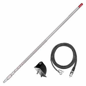 Firestik 3' (92cm) Single Side Mount Lightweight "NGP" kit (White) - LG3M2-W
