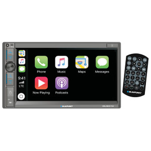 Blaupunkt 6.95" Double DIN Mechless Receiver with Wireless Apple CarPlay / Android Auto & Bluetooth - ORLANDO 750