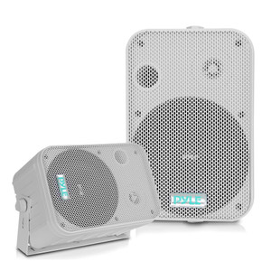 SPEAKERS 6.5" WHITE OUTDOOR PYLE PRO; PAIR - PDWR50W