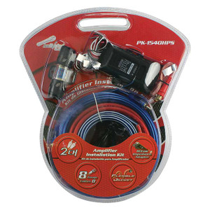 Audiopipe Complete 8 Gauge Amp kit with Line Out Converter - PK-1540HPS