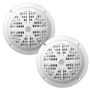 Pyle Marine 5.25 Dual Cone Speakers (White) - PLMR51W