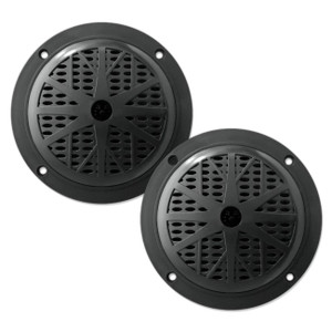 Pyle Marine 6.5 Dual Cone Speakers (Black) - PLMR61B