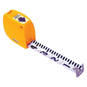 Keson Builder's Engineers Pocket Rod Tape Measure Length: 6.5 Foot (Units: Foot & 10ths) - PR610