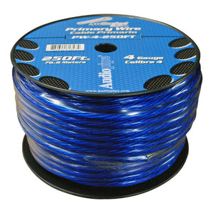 Audiopipe Power Cable 4-Gauge 250 Foot Spool - Blue - PW4BL