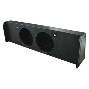 QPower Dual 10" Sealed Empty Woofer Enclosure - Ford '09-'24 F-150 Super Crew'17-'24 Ford F-250/350 - QBFORD102009DF