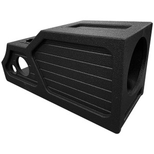 QPower "QBOMB" '14-'18 GMC/Chevy Crew Cab Center Console Single 12" Vented Empty Woofer Enclosure - QBGMC-CC-14
