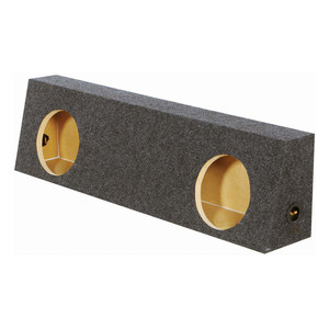 Qpower 2-hole 10" Sealed Behind Seat Truck Heavy Duty 1" MDF - QHD210TRUCK