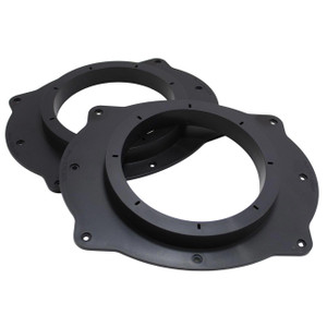 Audiopipe - Toyota 6x9" to 6" PVC Plastic Adapter Ring Spacer Black (Pair) - RING-PVCA69-6